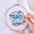 Handcraft Cross Stitch Kit Embroidery Starter Sew Needle Round Hoop Frame Sewing Tools