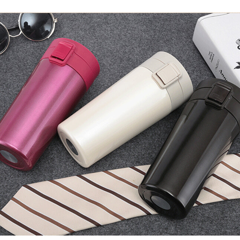 KCASA KC-IC02 Stainless Steel Vacuum Flasks Bounce Cover Coffee Thermos Mug Travel Bottle Insulation