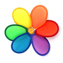 IPRee Camp 8 Flowers Colorful Rainbow Dazy Spinner Windmill Lanyard Flags Tent Yard Outdoor