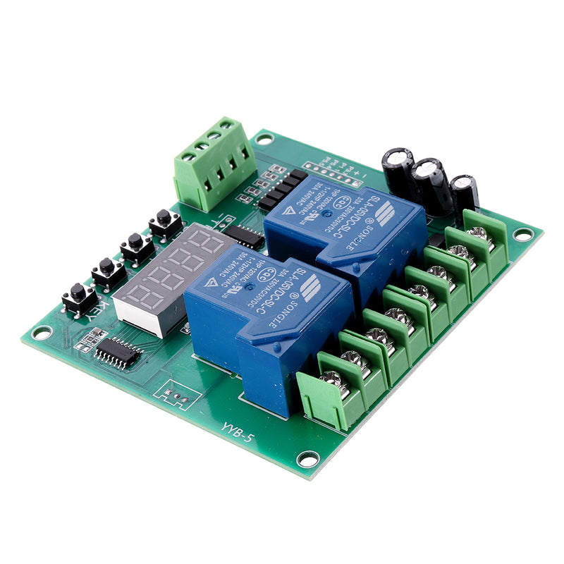YYB-5 12V 24V Motor Forward  Reverse Motor Speed Controller Board Two Relay Delay Timing Cycle Module DIY Motor