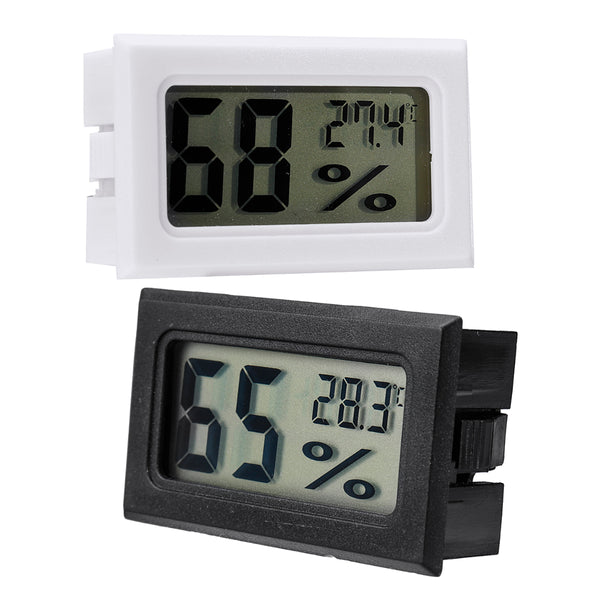Excellway Mini Embedded LCD Digital Display Temperature Humidity Meter Cordless Thermometer Hygrometer