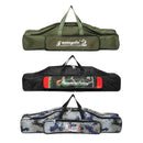 ZANLURE 80cm/90cm Folding Fishing Rod Carrier Multi-functional Fishing Pole Tools Storage Fishing Bag Case Fishing Gear Tackle