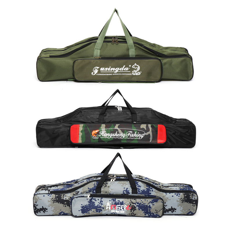 ZANLURE 80cm/90cm Folding Fishing Rod Carrier Multi-functional Fishing Pole Tools Storage Fishing Bag Case Fishing Gear Tackle
