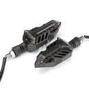 12V Motorcycle LED Turn Signal Lamp Sequential Flowing Indicator Warning Lights Amber