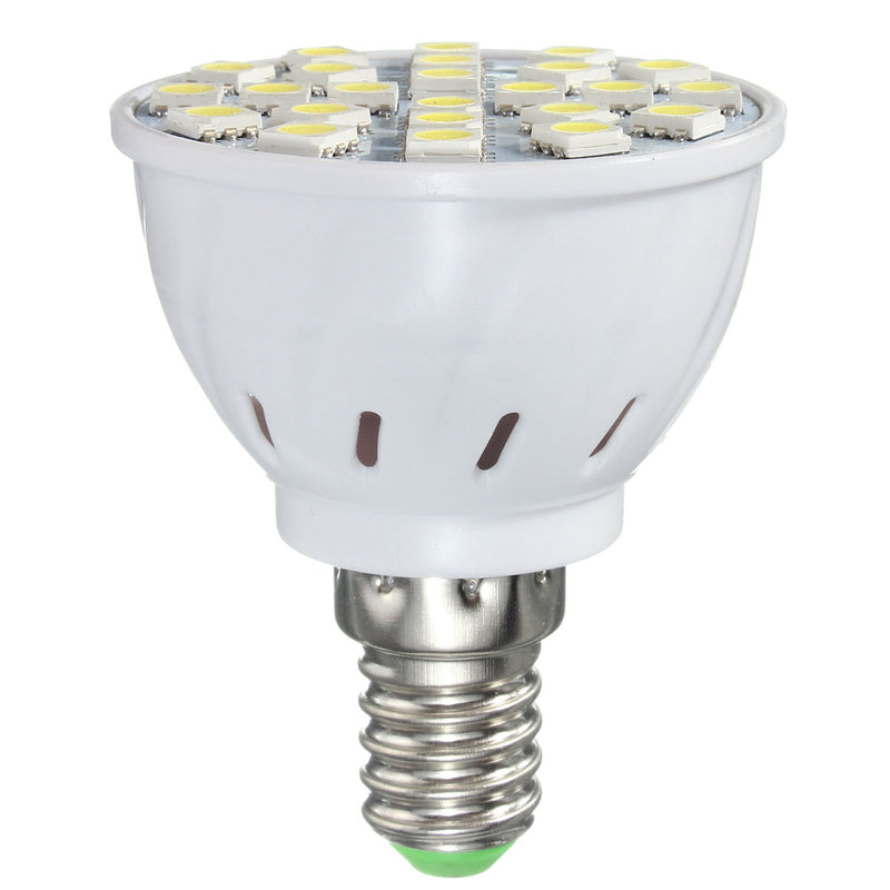 E27 E14 GU10 MR16 3.5W 24 SMD 5050 LED Pure White Warm White Spotlightt Bulb AC110V AC220V