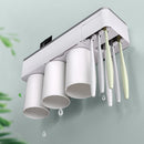 Magnetic Toothbrush Holder Bath Wall Mounted Toothpaste Caddy Stand Organizer