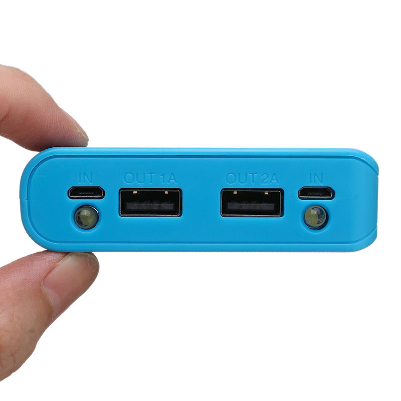 30000mAh DIY Portable Charger Charge Dual USB Battery Power Bank Case 8x18650