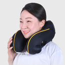 TPU Automatic Pressing U-Shaped Pillow Outdoor Travel Neck Rest Air Cushion