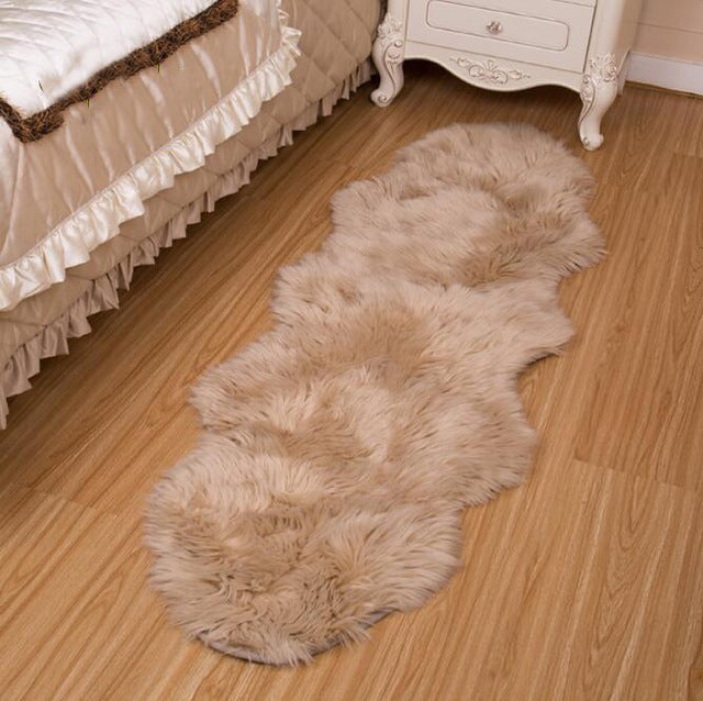 Honana WX-574 Imitation Wool Carpets Home Carpets Fur For Kids Room Living Room Warm Fur Carpets