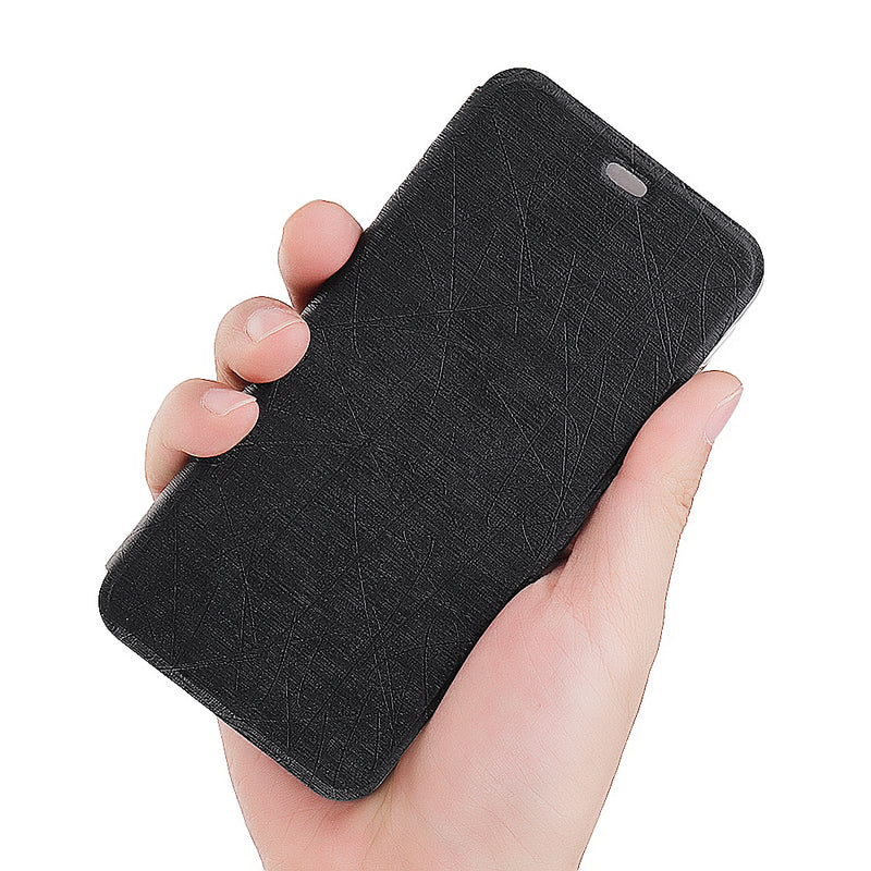 Bakeey Flip Shockproof Brushed Texture PU Leather Full Body Cover Protective Case for Xiaomi Redmi 7A