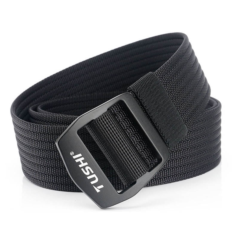 TUSHI R120 Military Tactical Belts Security Elastic Weave Stretch Thick Nylon Waist Belt