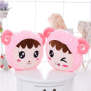 Flashing Plush Enoji Pillow Stuffed Led Light Cute Sheep Toy Luminous Pillow Colorful Animal Doll