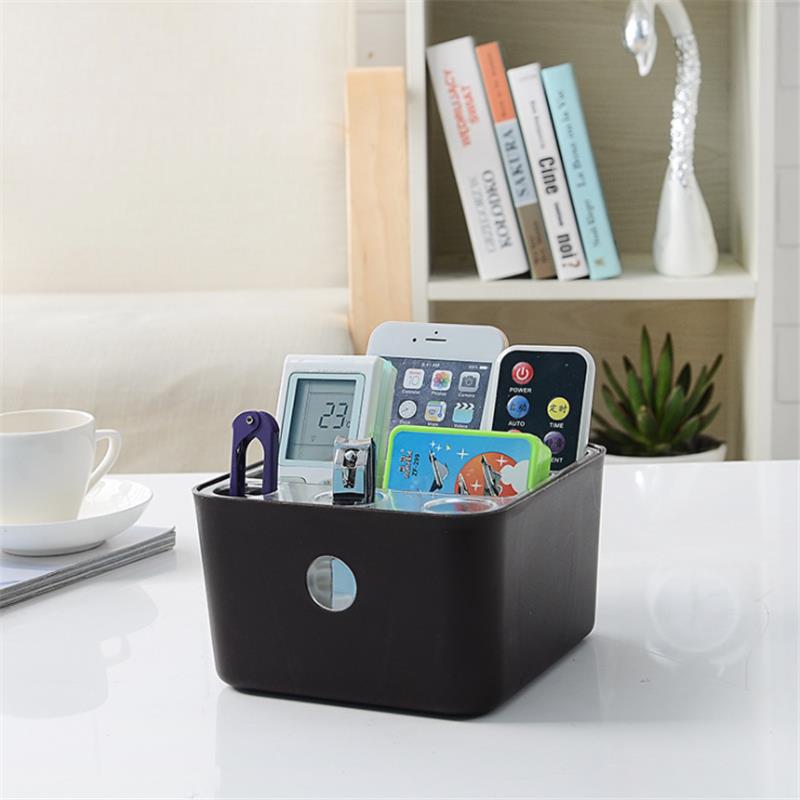 ZH-123 Detachable Plastic Storage Box Washable Makeup Cosmetic Organizer Remote Control Storage Holders Home Office Desktop Organizers