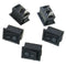 100pcs Black Push Button Mini Switch 6A-10A 110V 250V KCD1-101 2Pin Snap-In On/Off Rocker Switch