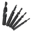 Drillpro M3-12 180 Degree HSS Twist Step Drill Bit Two-Stage Conutersunk Drill Sub-Step Drill