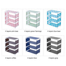 5 Layers Non-woven Shoe Rack Large Size Living Room Fabric Dustproof Cabinet Organizer Holder DIY Foldable Stand Shoes Shelf Bookshelf