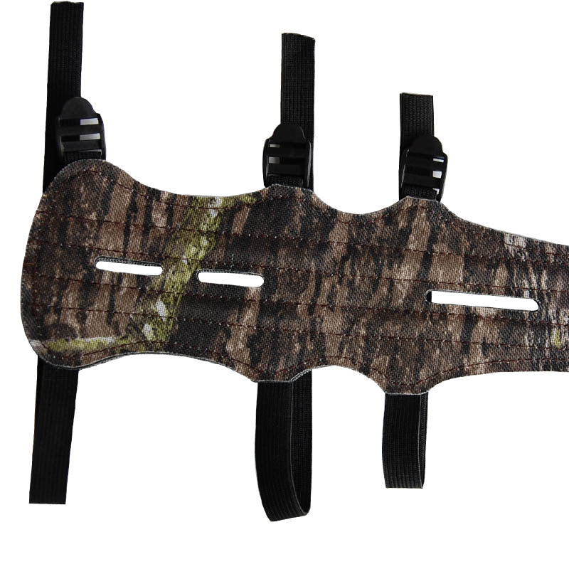 Archery Arrow Bow Shooting Camouflage 4 Strap Adjustable Ultra Long Arm Guards Protector