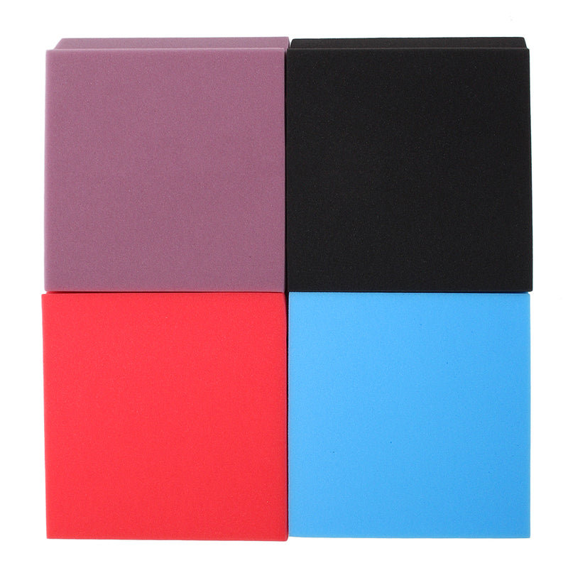 6Pcs 25x25x5cm Acoustic Wedge Foam Tile Sound Absorption Panel Soundproof