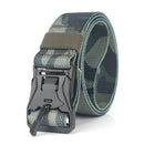 XMUND XM-TB01 125cm Punch Free Magnetic Buckle Belt Quick Release Nylon Leisure Belt Tactical Belt