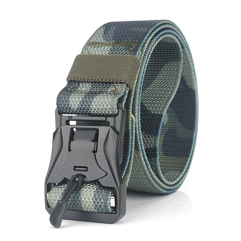 XMUND XM-TB01 125cm Punch Free Magnetic Buckle Belt Quick Release Nylon Leisure Belt Tactical Belt