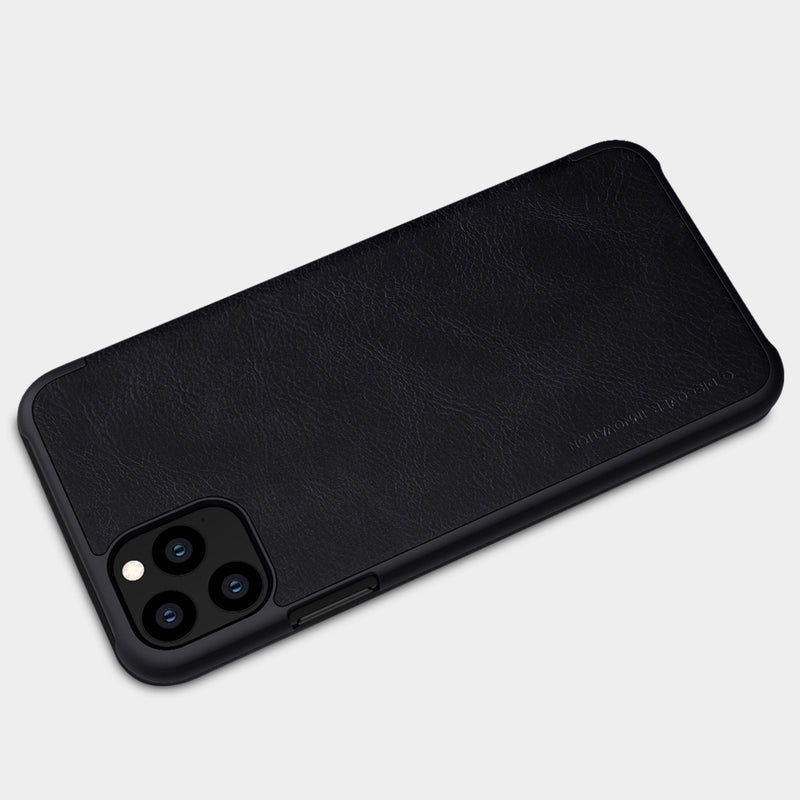 NILLKIN Flip Shockproof Card Slots Holder Full Cover PU Leather PC Protective Case for iPhone 11 Pro Max 6.5 inch