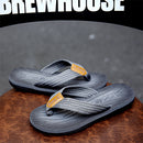 Flip-Flops Summer Use Double layer Tire Rubber  To Thicken Soles Men Beach Simple Style Shoe Sandals
