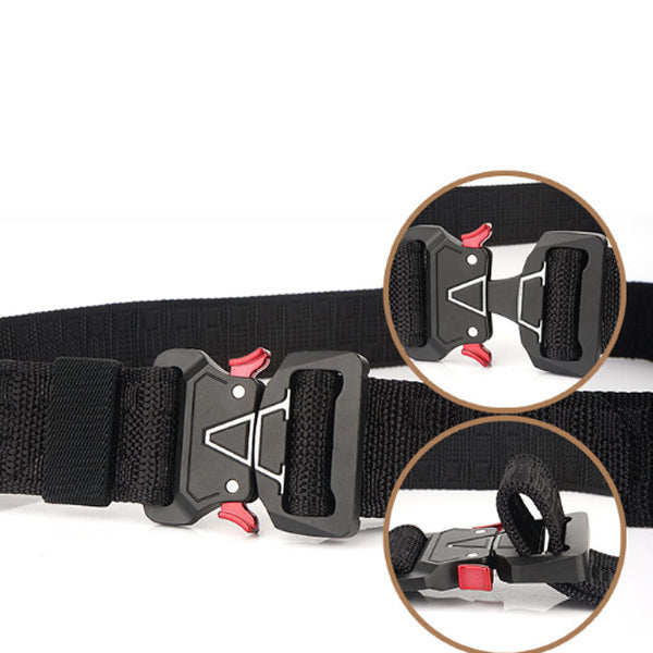 125cm ENNIU MH04 3.8cm Nylon Waist Belts Zinc Alloy Tactical Belt Quick Release Inserting Buckle