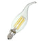 Dimmable E14 6W COB 600Lm Edison Filament Bulb LED Light Candle AC 110V