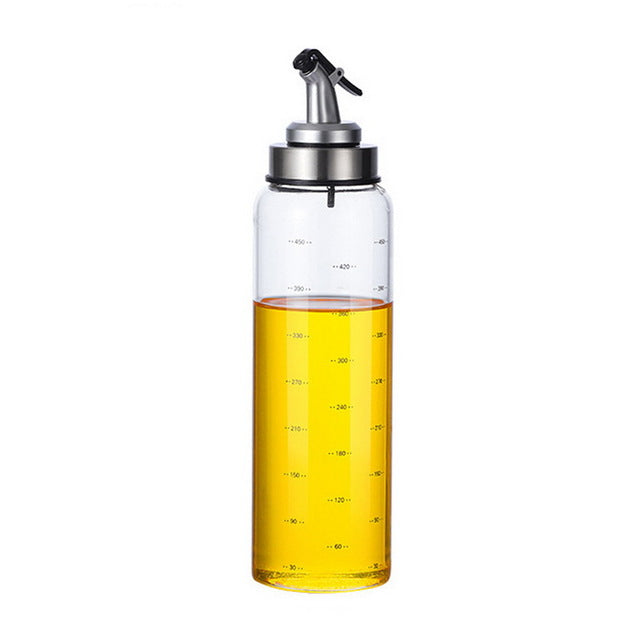 Portable Oil Dispenser Seasoning Bottles Dispenser With Scale Sauce Bottle Glass Storage Bottles For Oil Vinegar Kitchen Cooking Accessories