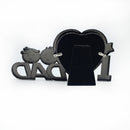 I Love Dad Father's Day Heart Shape Photo Desk Stand Frame Decor