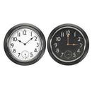 Large Non Ticking Silent Indoor/Outdoor Garden Wall Clock Waterproof Thermometer