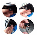 4pcs Car Laser Fog Lamp Anti-Fog Light Auto Rearing Warming Light Diamond Style