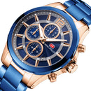 MINI FOCUS 0237G Fashion Business Men Watch Multi-function Waterproof Stainless Steel Strap Quartz Watch
