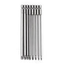 Broppe 8pcs T9-T40 150mm Magnetic Torx Screwdriver Bits 1/4 Inch Hex Shank