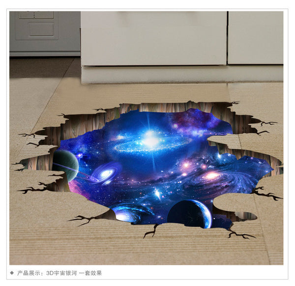 3d Stereo Wall Sticker Starry Space Space Decoration Painting Wall Decoration Sticker