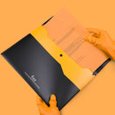 Fizz 6 Pcs/set 6 Colors Double Layer Document Bags File Folder Waterproof A4 File Document Holder Business Documents Pouch with Pen Clip from Xiaomi Youpin