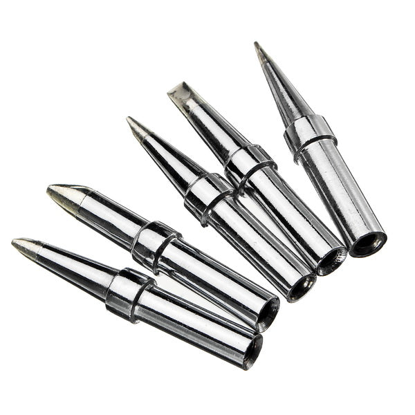 5Pcs Universial Lead Free Soldering Iron Tips for 5mm Diameter WELLER Soldering Iron Station