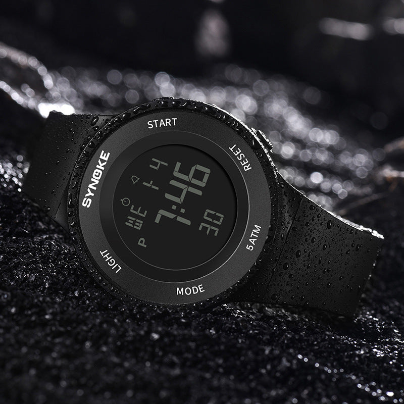 SYNOKE 9199 Fashion Student Watch 5ATM Waterproof Luminous Display Multi-function Sport Digital Watch