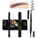 Eyes Makeup Set Liquid Eyelashes Mascara Double Head Eyebrow Pencil Long Lasting Waterproof