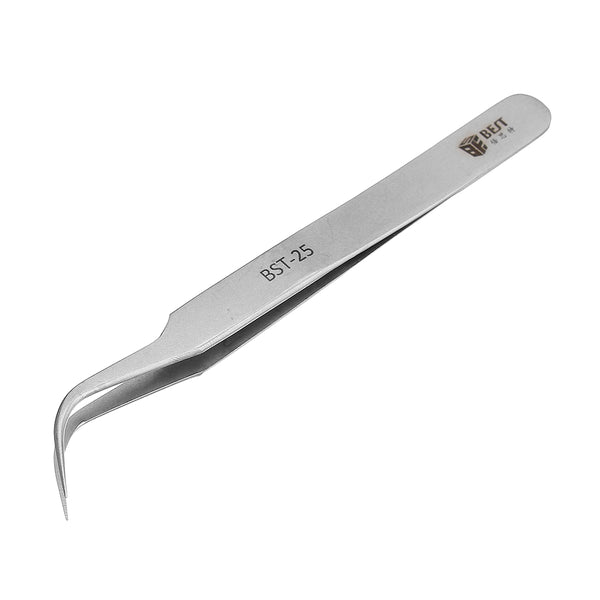 BEST BST-25 High-end Precision Tweezer Anti-skid Plus Hard High Toughness Curved Tweezers