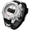 WEIDE 6406 Dual Display Digital Watch Calendar Alarm Luminous Watch Silver Case Men Sport Watch