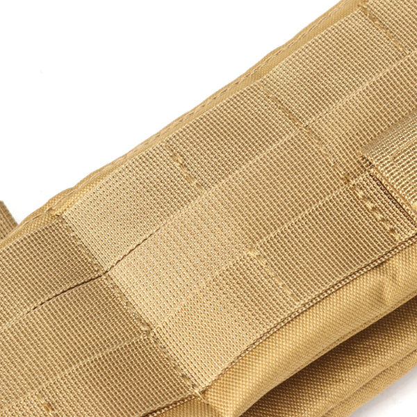 Khaki Tactical Molle Waist Belt Outdoor Camping Hunting CS Adjustable Soft Padded Belt Army Convenient Combat Girdle