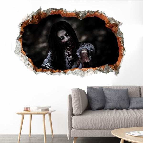 Miico FX64111 Halloween 3D Horror Ornament Wall Sticker Halloween Decoration