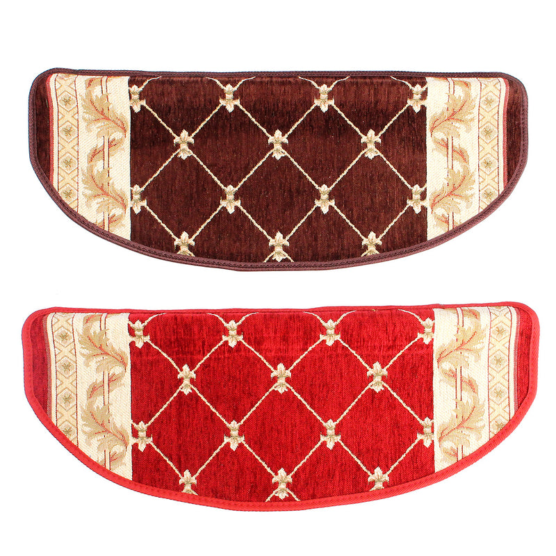 European Style Pastoral Carpet Stair Tread Anti Skid Step Rugs Stair Mats