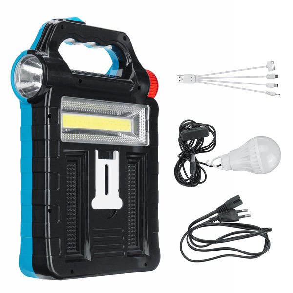 4 in 1 Portable Solar Powered System Bulb Lamp With Solar Panel Indoor Family Camping