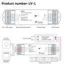 LV-L DC12-36V To 0/1-10V PWM Constant Current LED Dimmer Controller for Single Color Strip Light