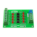3pcs 5V To 24V 4 Channel Optocoupler Isolation Board Isolated Module PLC Signal Level Voltage Converter Board 4Bit