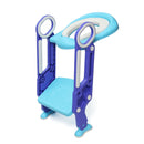 Kids Baby Toddler Potty Training Toilet Seat & Step Ladder Soft Cushion