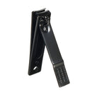 12 Pcs Nail Clipper Set Stainless Steel Leather Black Nail Art Set