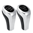 5/6 Speed Gear Shift Knob Stick Matt Gloss Silver Cover for BMW 1 3 5 6 SERIES E81 E82 E87 E90 E91 E92 E60 E61 E63 X1 E84 X3 E83 X5